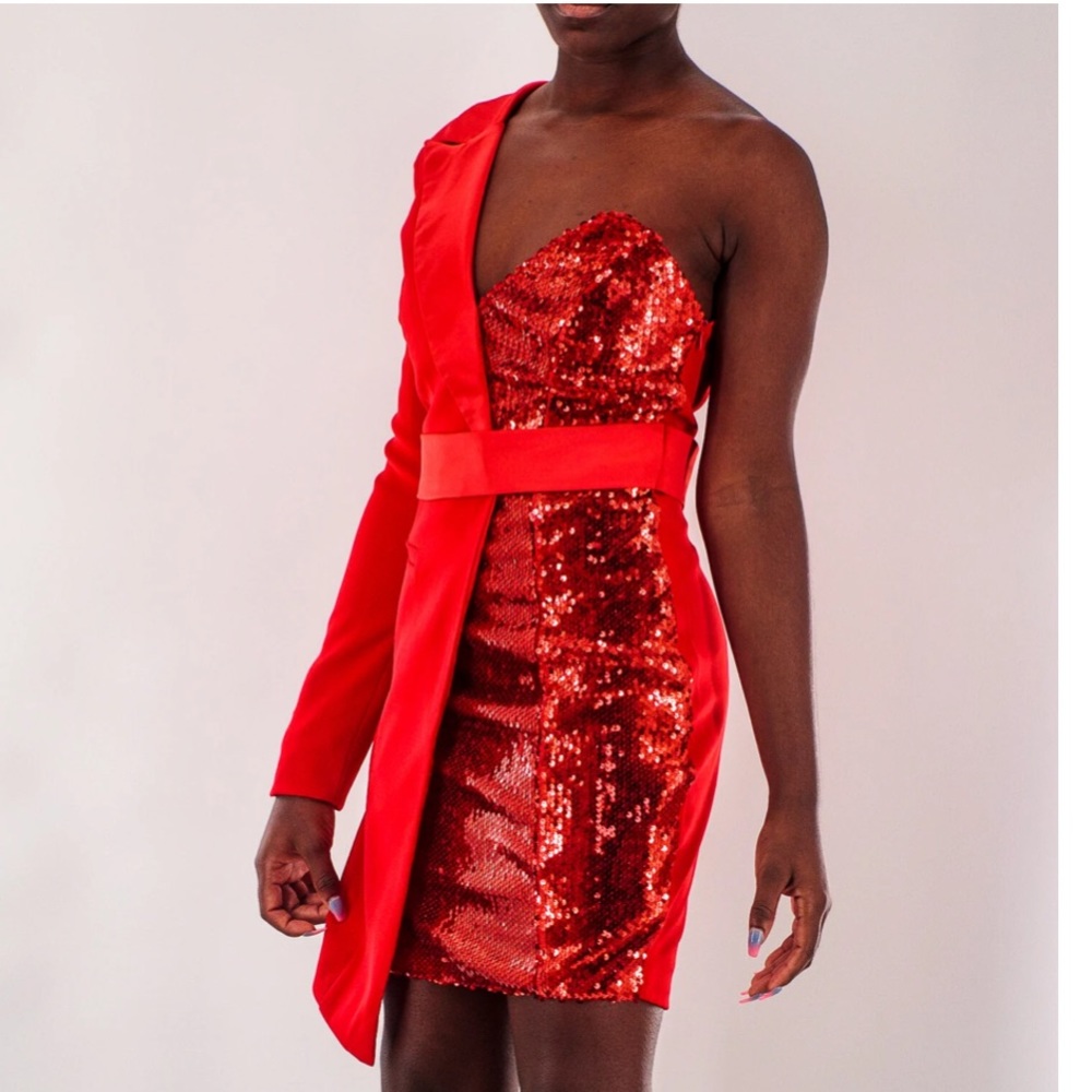 Feeling Flashy Sequin Red Mini